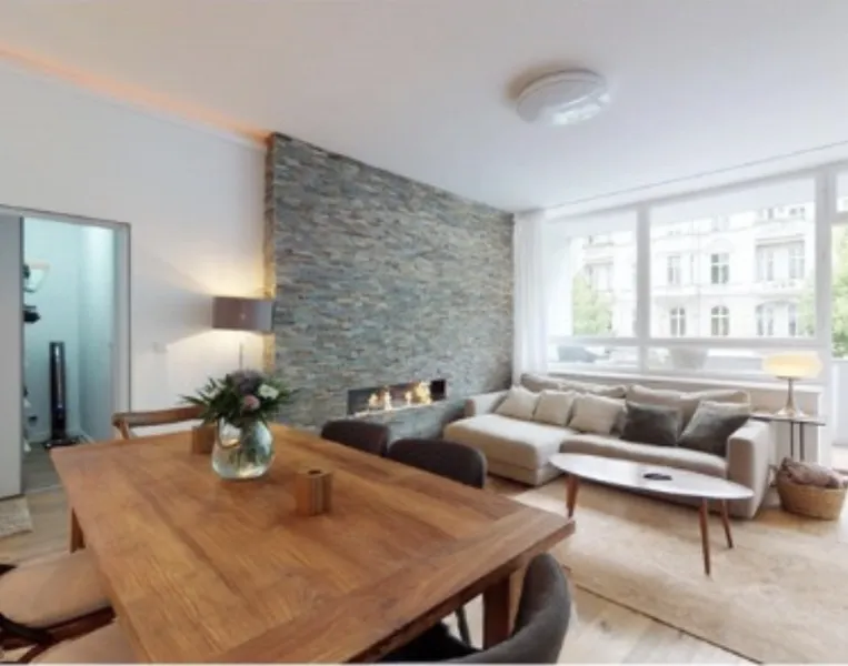 Stilvolle, vollmöblierte 3-Zimmer-Wohnung mit Balkon & Gaskamin in Charlottenburg & Autostellplatz — photo 1